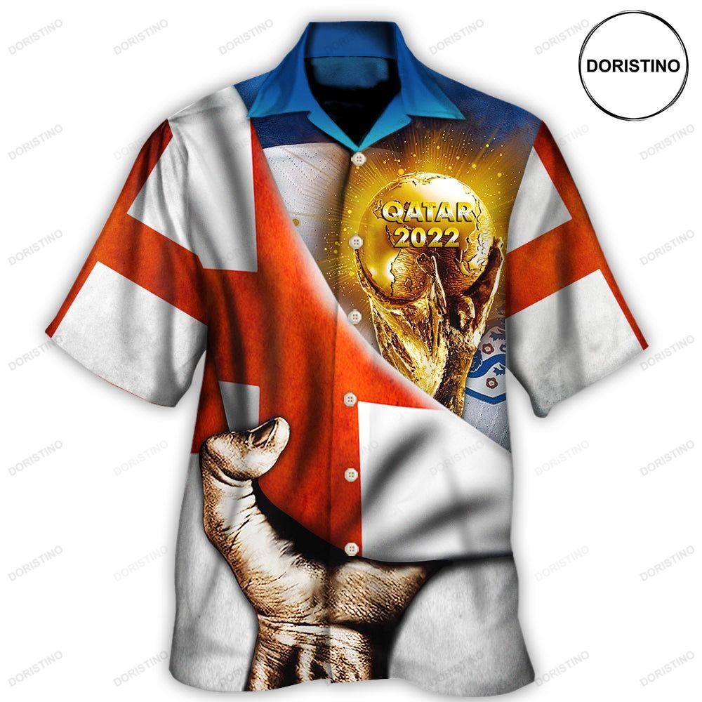 World Cup Qatar 2022 England Will Be The Champion Flag Vintage Awesome Hawaiian Shirt