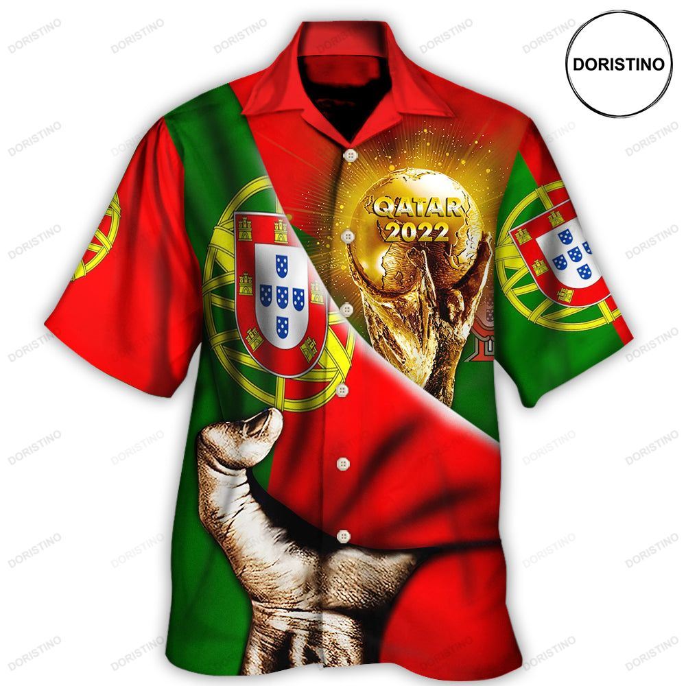 World Cup Qatar 2022 Portugal Will Be The Champion Flag Vintage Awesome Hawaiian Shirt
