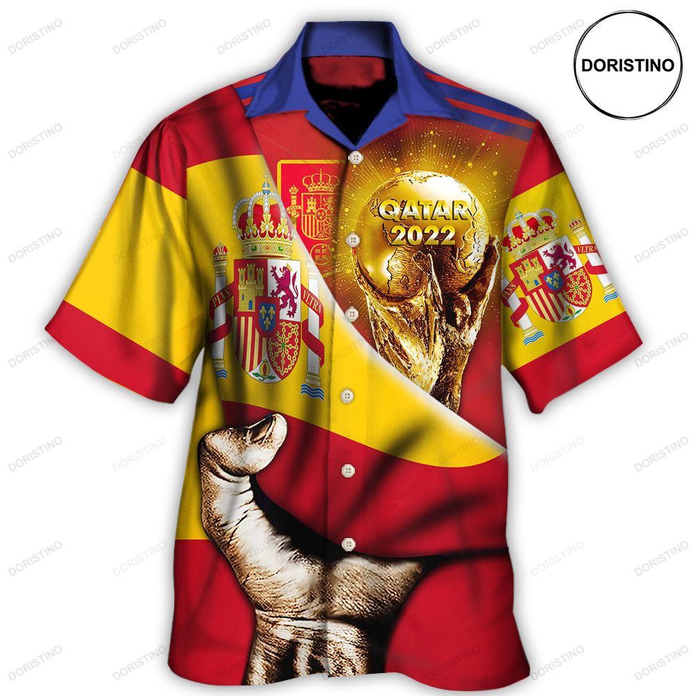 World Cup Qatar 2022 Spain Will Be The Champion Flag Vintage Awesome Hawaiian Shirt