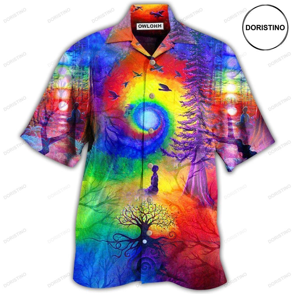 Yoga Meditation Is Being In Tune With Your Inner Universe Awesome Hawaiian Shirt