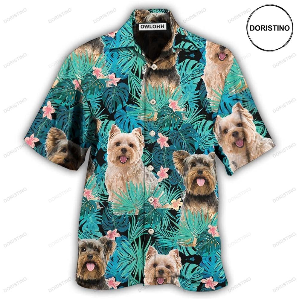 Yorkshire Terrier Dog Tropical Awesome Hawaiian Shirt