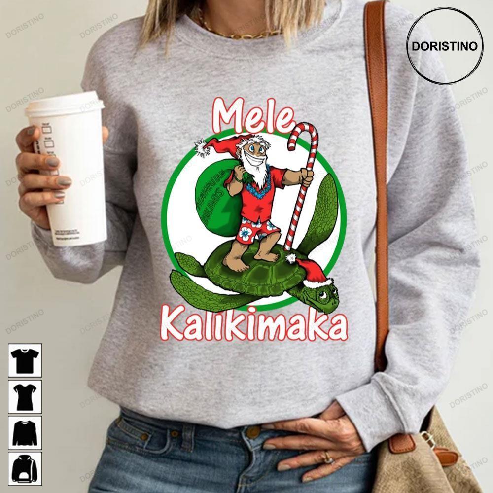 Mele Kalikimaka Winter Hawaiian Santa Christmas 2 Doristino Hoodie Tshirt Sweatshirt