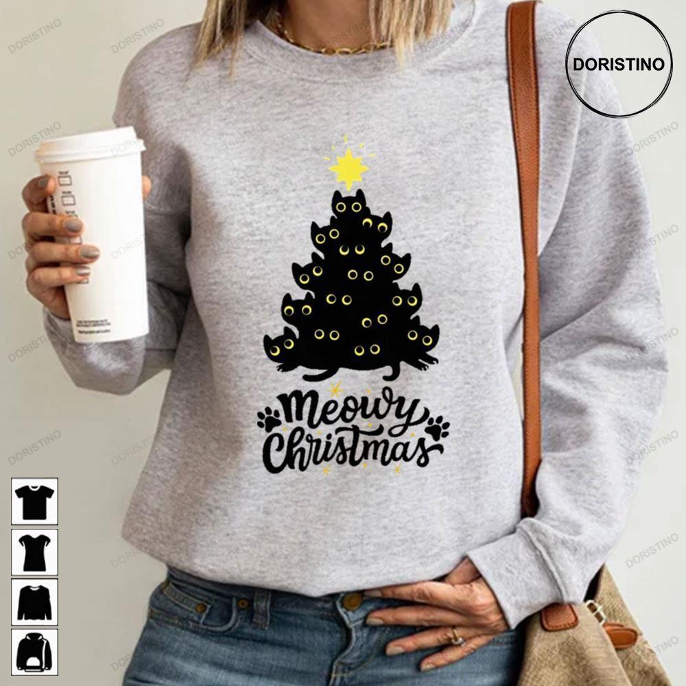 Meowy Christmas 2 Doristino Sweatshirt Long Sleeve Hoodie