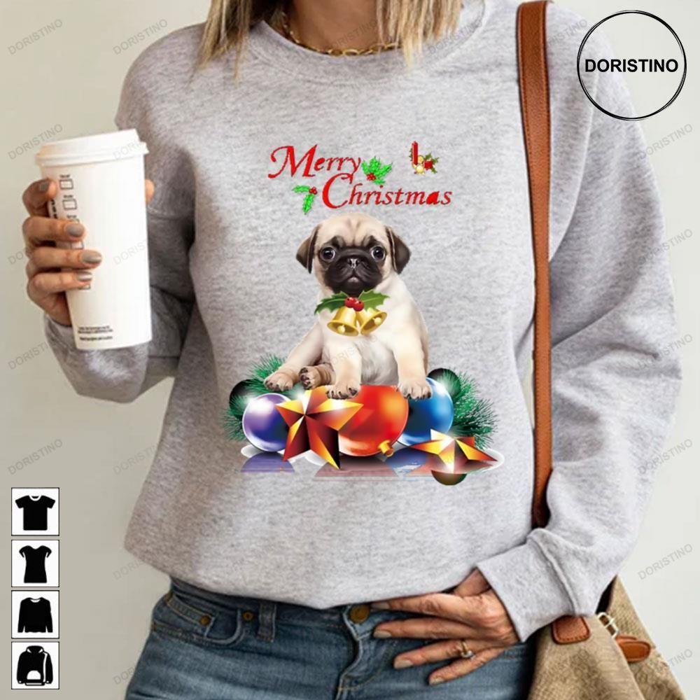 Merry Christmas Pug 2 Doristino Tshirt Sweatshirt Hoodie