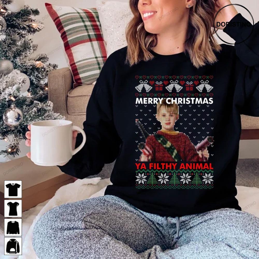 Merry Christmas Ugly Home Alone 2 Doristino Hoodie Tshirt Sweatshirt