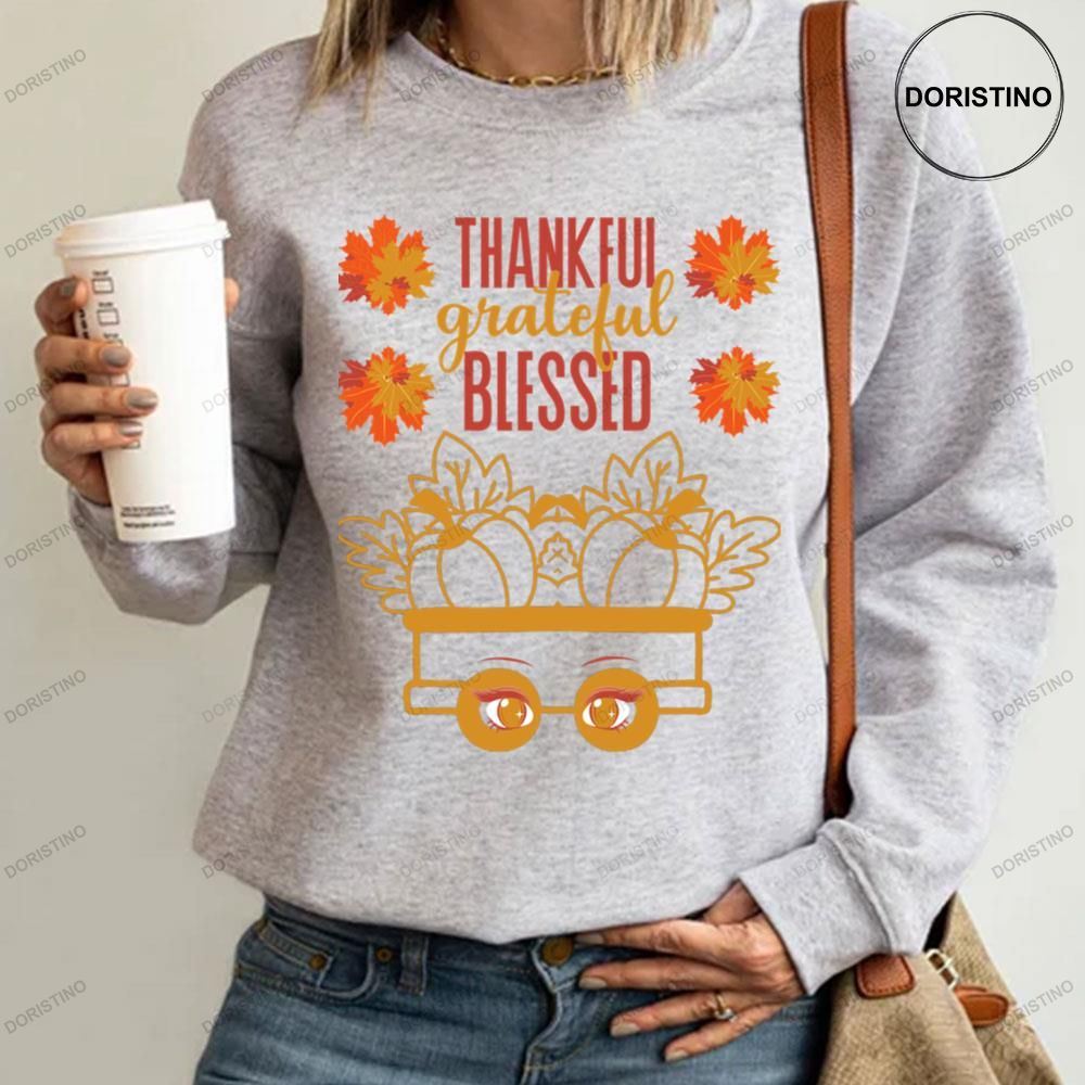 The Pumkin Truck Thankful Grateful Blessed Trending Style