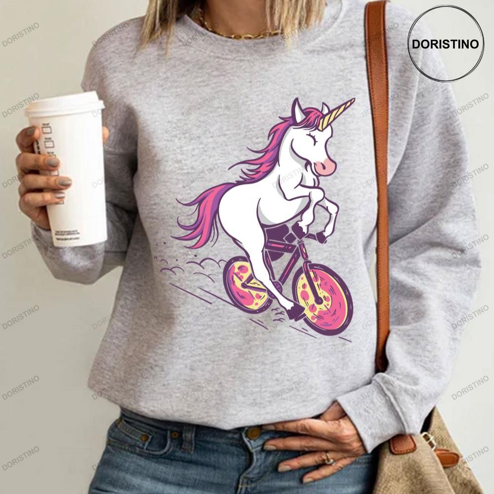 Unicorn Riding A Bike Awesome Shirt