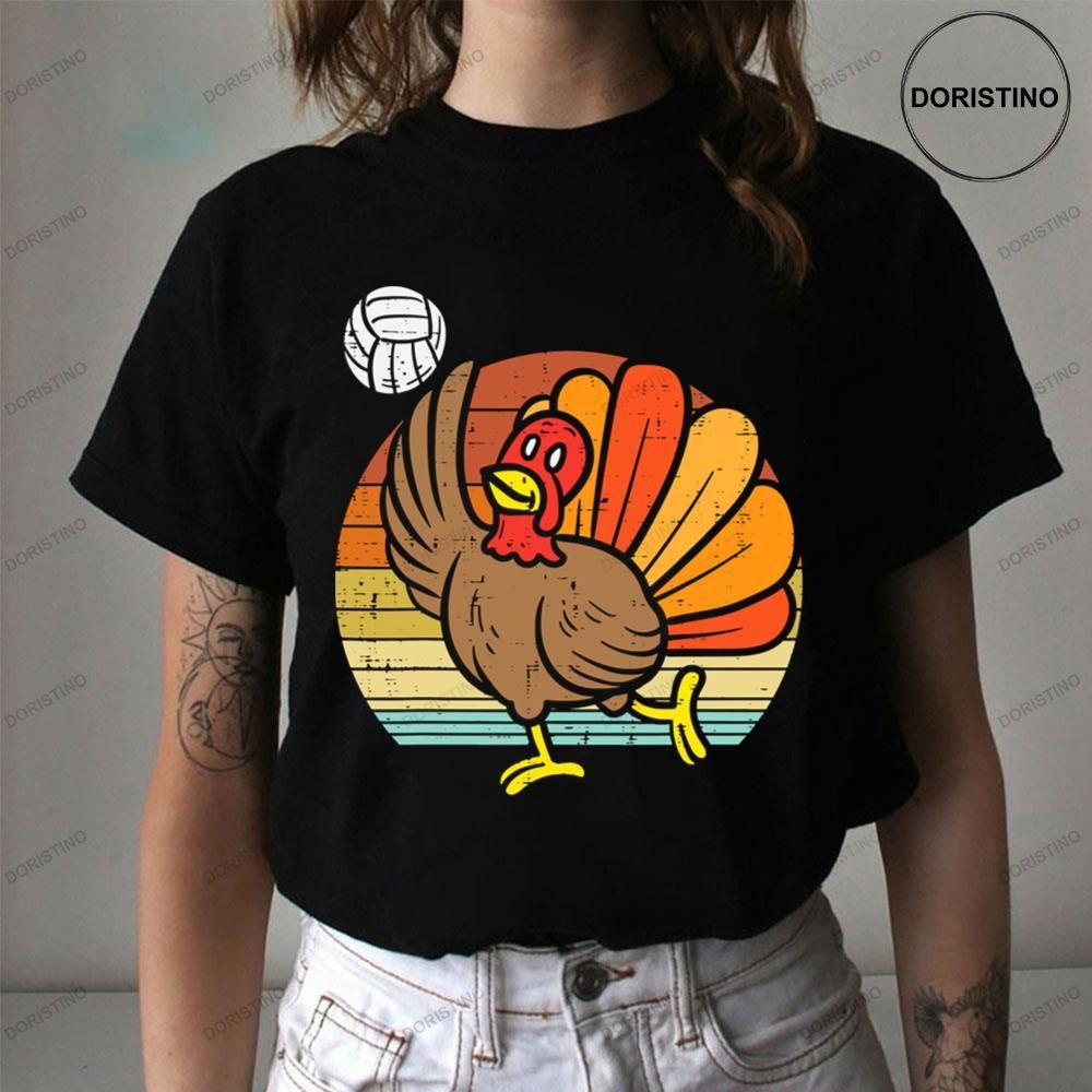 Vintage Turkey Volleyball Thanksgiving Trending Style