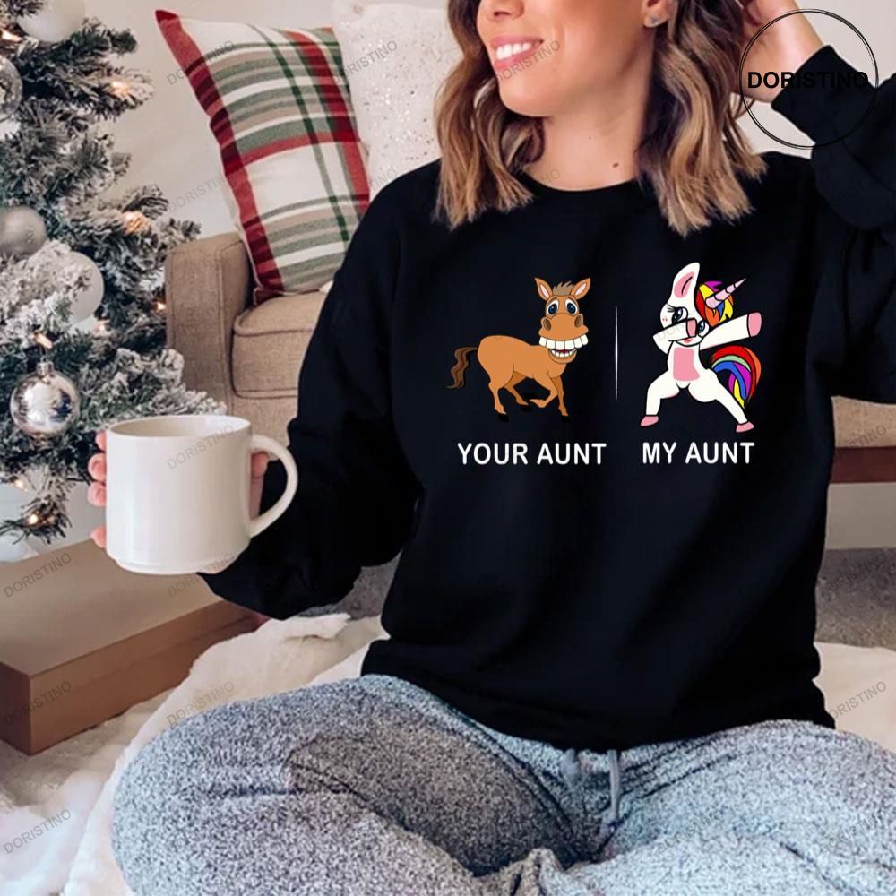 Your Aunt My Aunt Funny Cute Dabbing Unicorn Limited Edition T-shirt