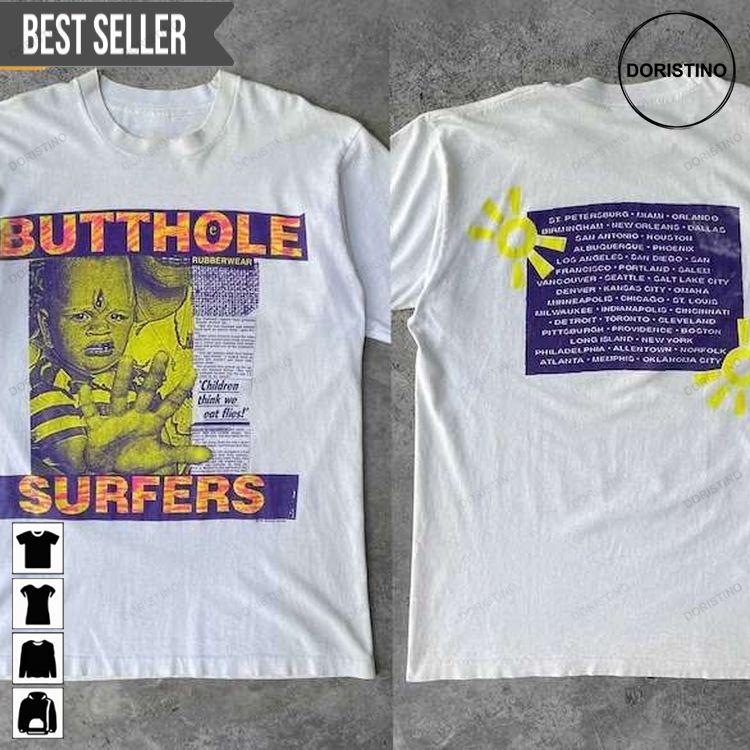 Butthole Surfers Rock Band 1993 Tour Concert Short-sleeve Doristino Sweatshirt Long Sleeve Hoodie