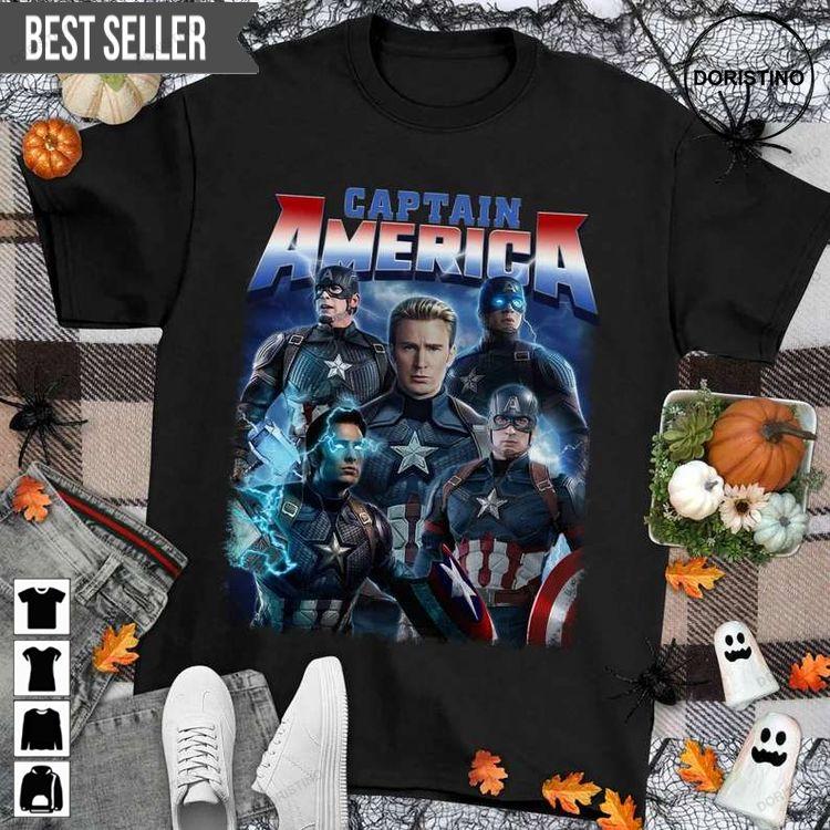 Captain America Avengers Superhero Unisex Doristino Hoodie Tshirt Sweatshirt