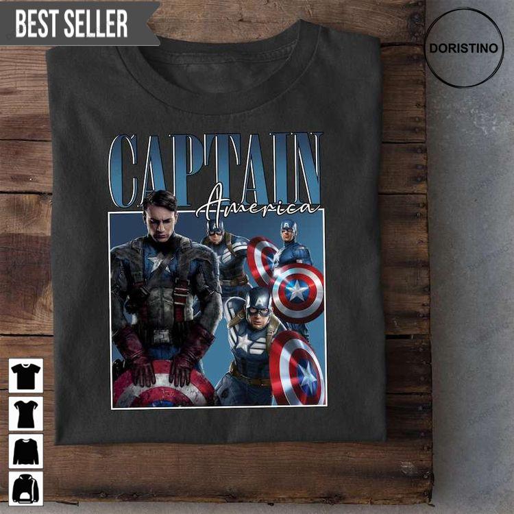 Captain America Chris Evans Lover Unisex Doristino Tshirt Sweatshirt Hoodie