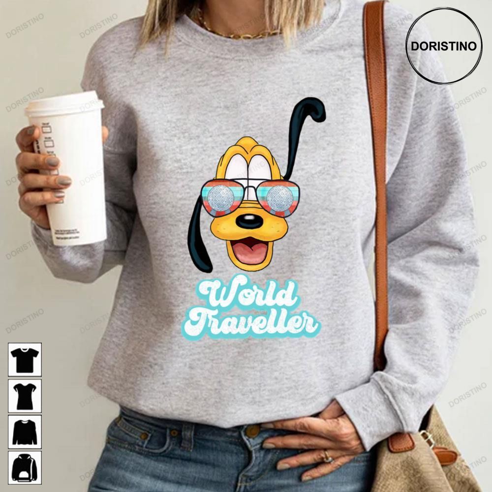 Music Vintage Retro Funny Plutodog Character World Traveller Love You Fans Trending Style
