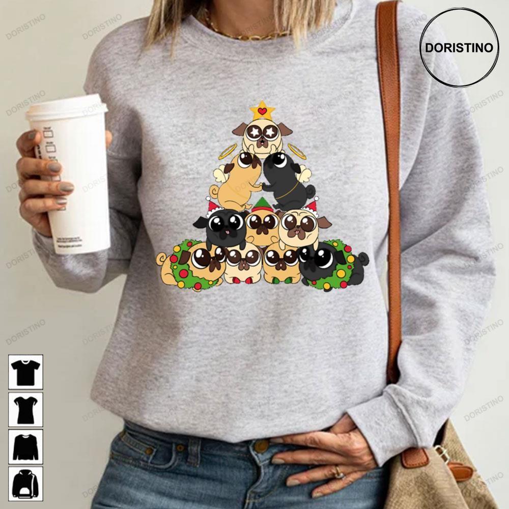 Merry Pugmas Christmas 2 Doristino Sweatshirt Long Sleeve Hoodie