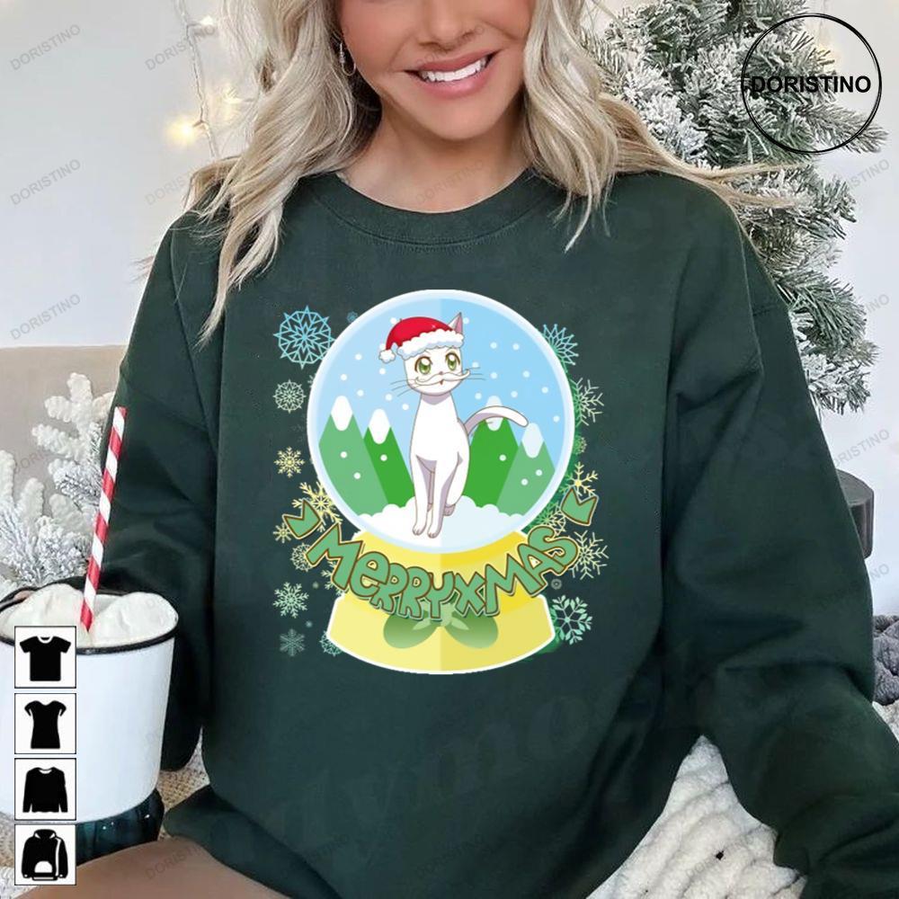 Merry Xmas Artemis Sailor Moon Christmas 2 Doristino Sweatshirt Long Sleeve Hoodie