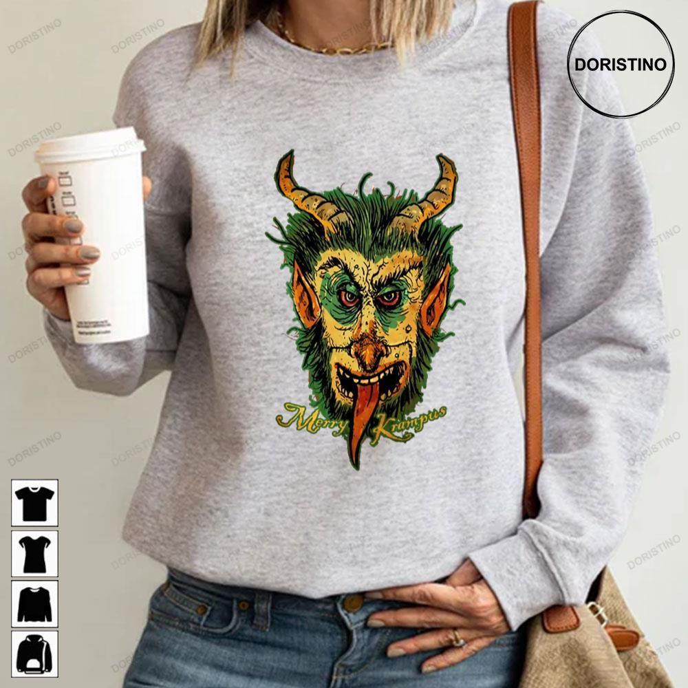 Monster Merry Krampus Christmas 2 Doristino Sweatshirt Long Sleeve Hoodie