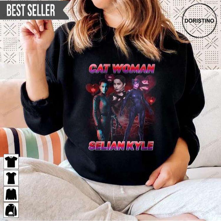 Catwoman Selina Kyle Zoe Kravitz Ver 2 Doristino Tshirt Sweatshirt Hoodie