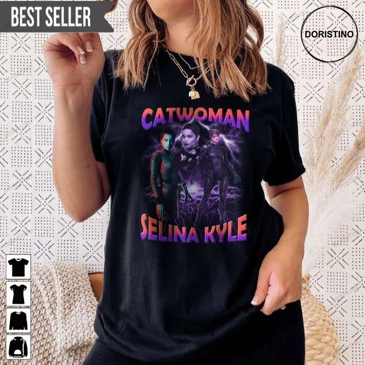 Catwoman Selina Kyle Zoe Kravitz Doristino Hoodie Tshirt Sweatshirt