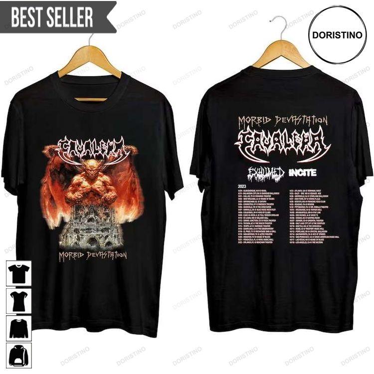 Cavalera Conspiracy Morbid Devastation Tour 2023 Adult Short-sleeve Doristino Tshirt Sweatshirt Hoodie