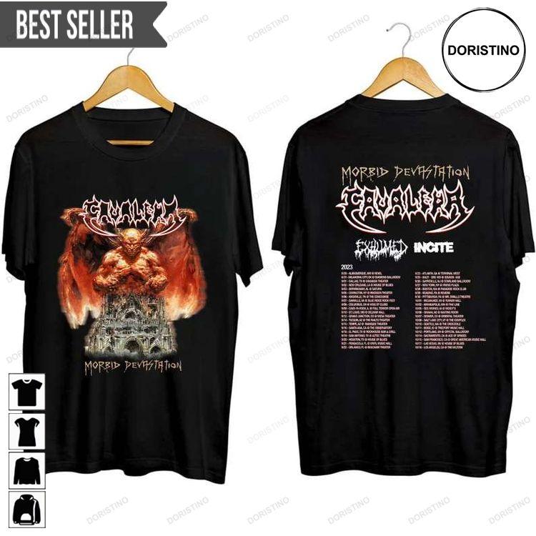 Cavalera Conspiracy Morbid Devastation Tour 2023 Music Short-sleeve Doristino Hoodie Tshirt Sweatshirt