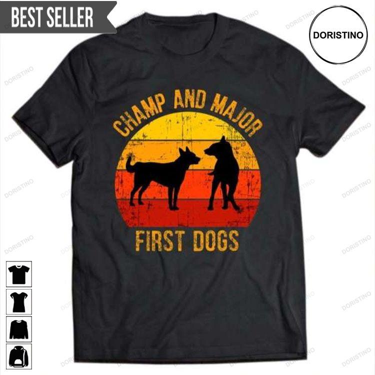 Champ And Major Joe Bidens First Dogs Doristino Sweatshirt Long Sleeve Hoodie