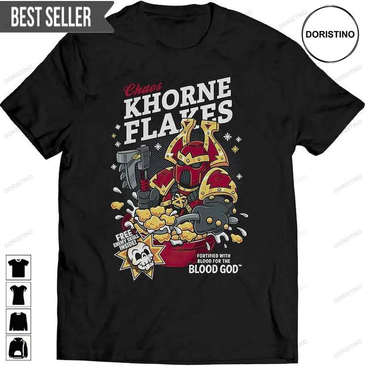 Chaos Khorne Flakes Fortified With Blood For The Blood God Unisex Doristino Hoodie Tshirt Sweatshirt