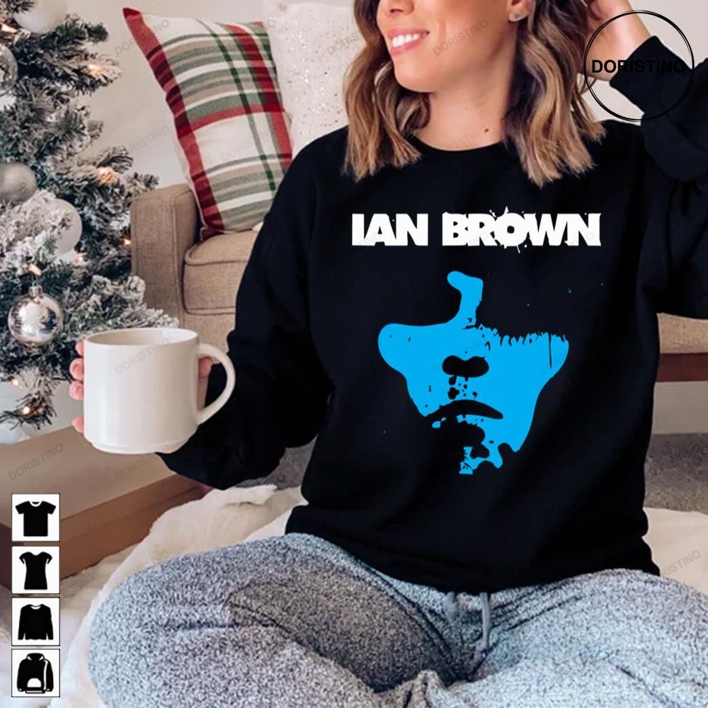 Ian Brown Blue Art Logo Limited Edition T-shirts