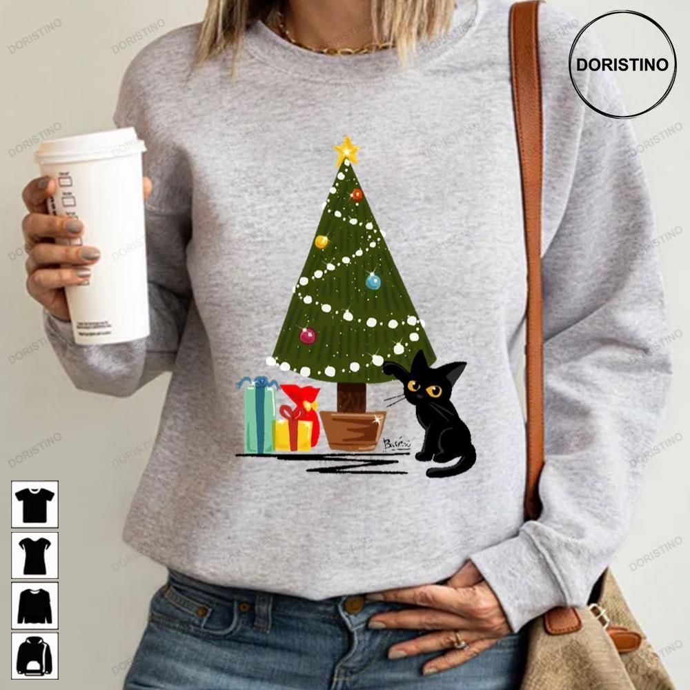 Oh Not Cat Christmas 2 Doristino Sweatshirt Long Sleeve Hoodie