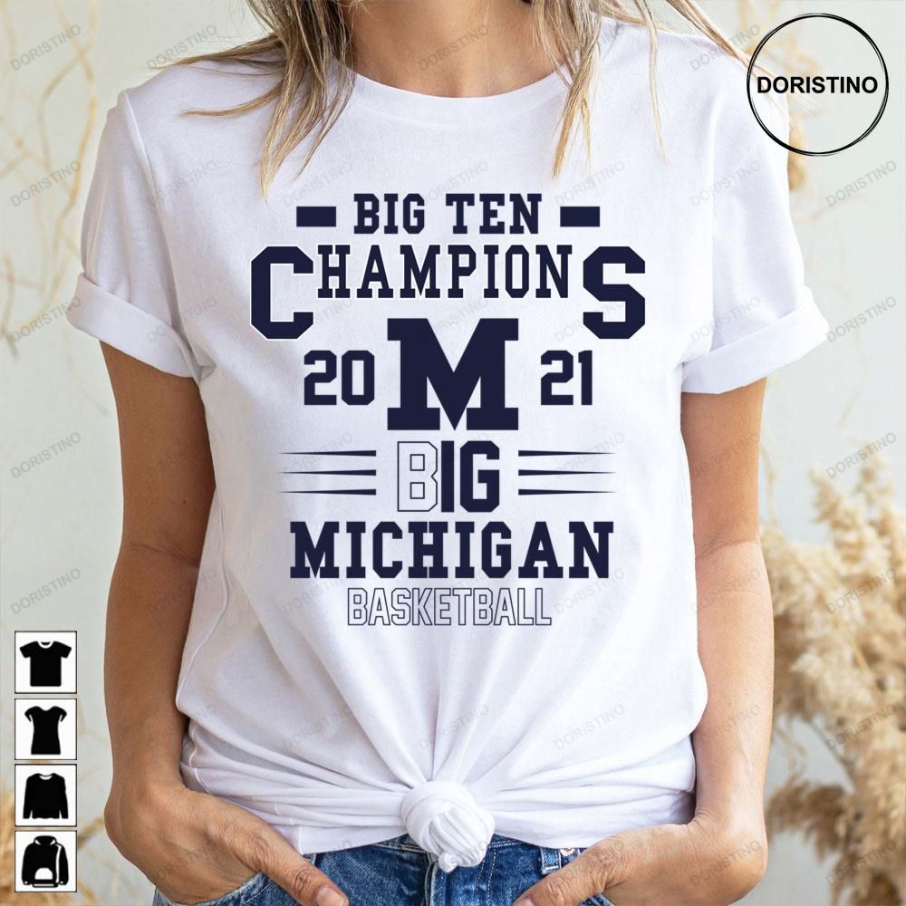 Big Ten Champions 2021 Michigan Basketball Doristino Trending Style