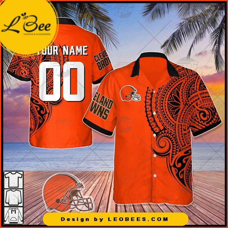 Personalize NFL Green Bay Packers Polynesian Tattoo Design Hawaiian Shirt