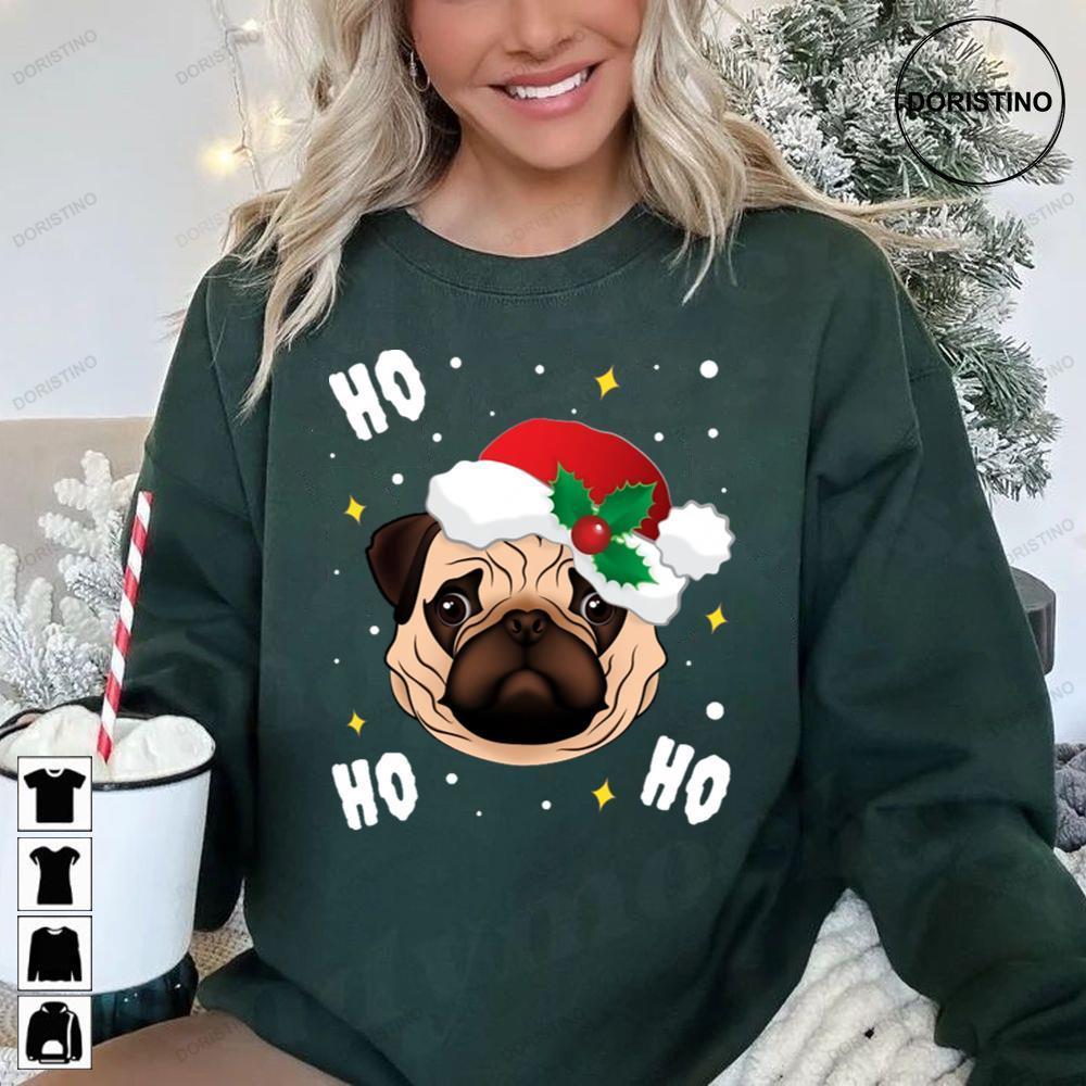 Pug Christmas Santa 2 Doristino Sweatshirt Long Sleeve Hoodie