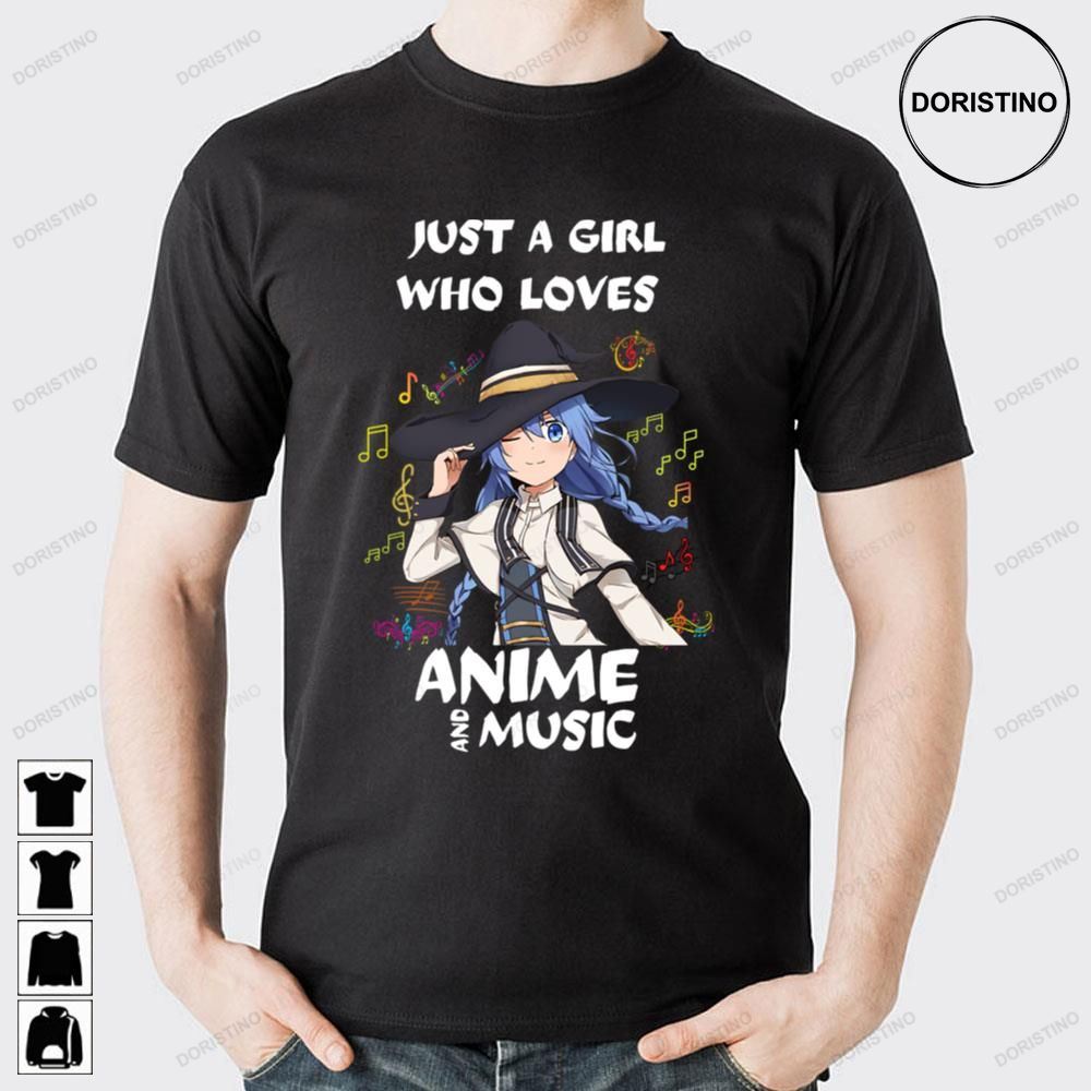 Cute Witch Just A Girl Who Loves Anime And Music Doristino Awesome Shirts