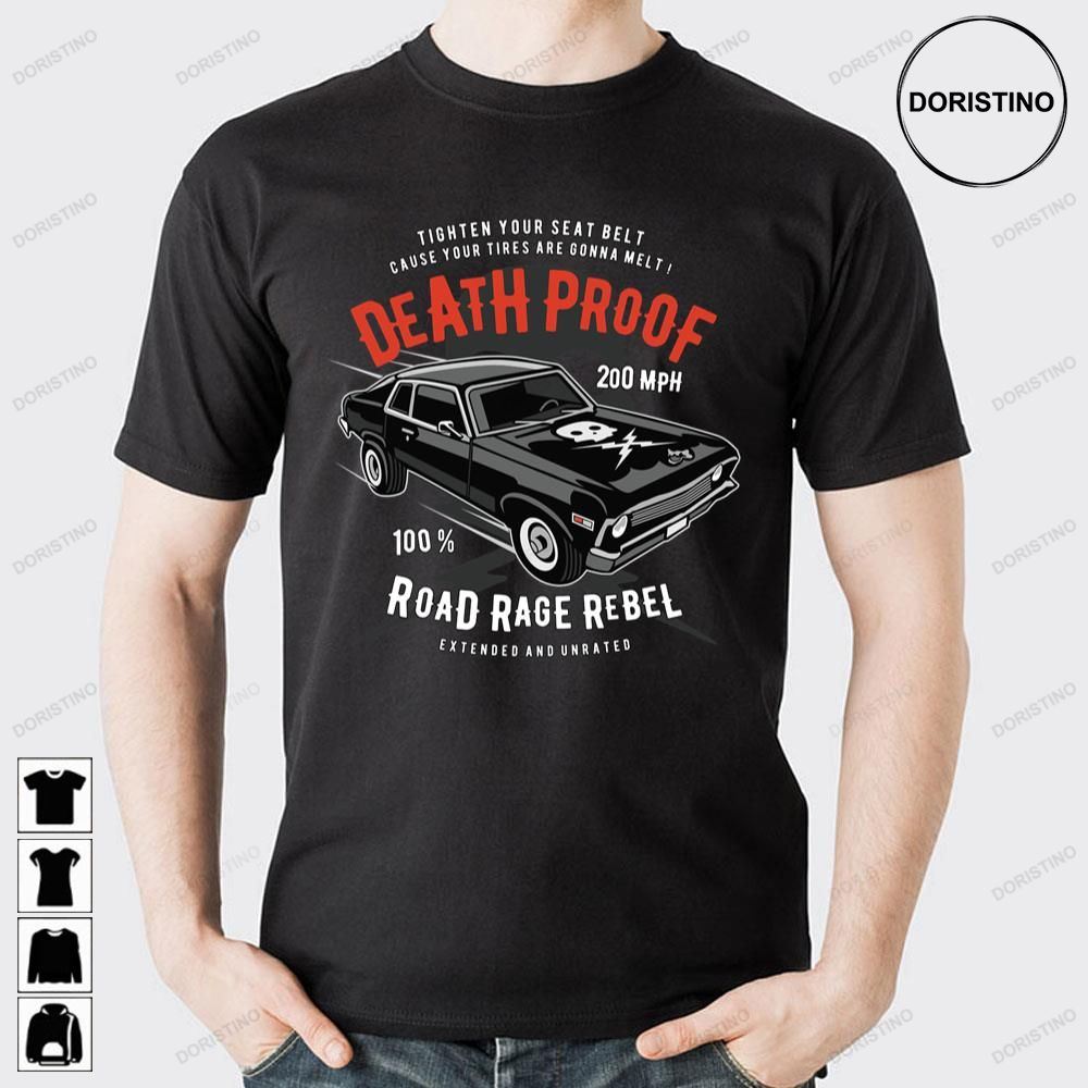 Death Proof Road Rage Rebel Doristino Limited Edition T-shirts