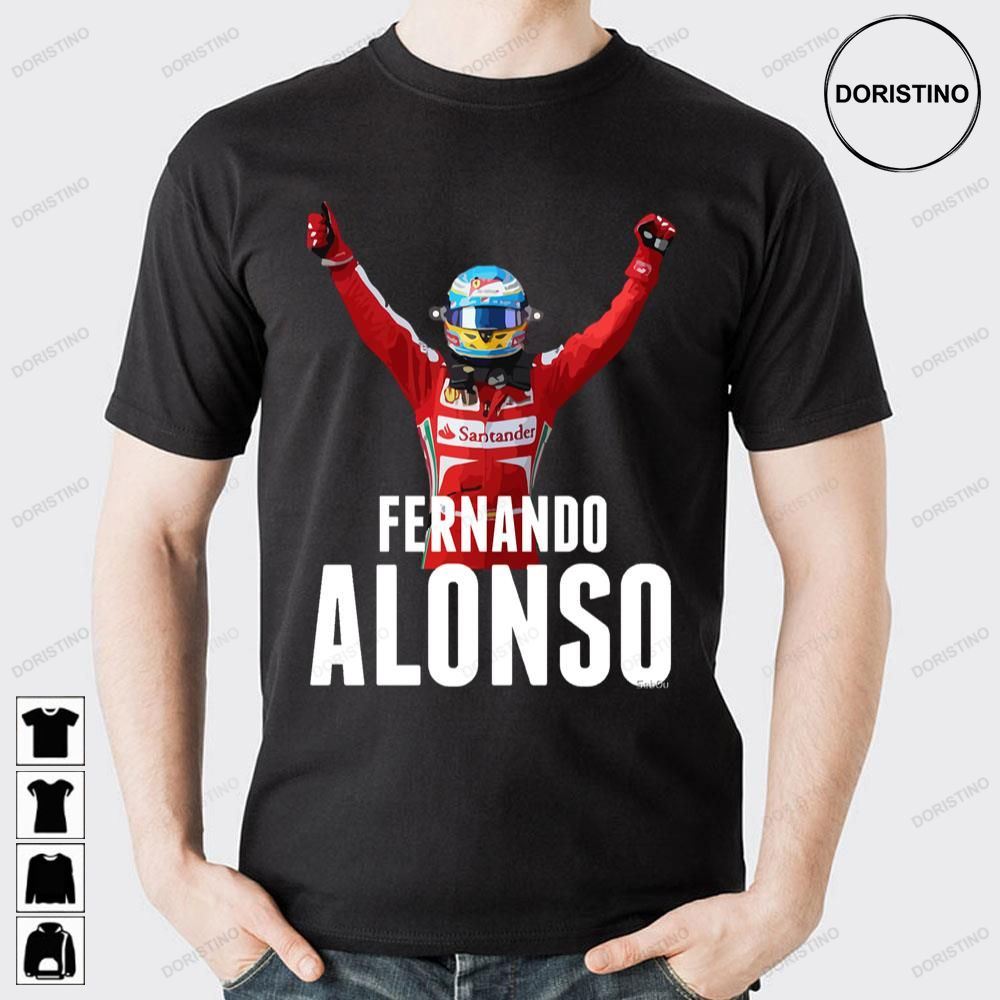 Fernando Alonso Ferrari Victory Doristino Limited Edition T-shirts