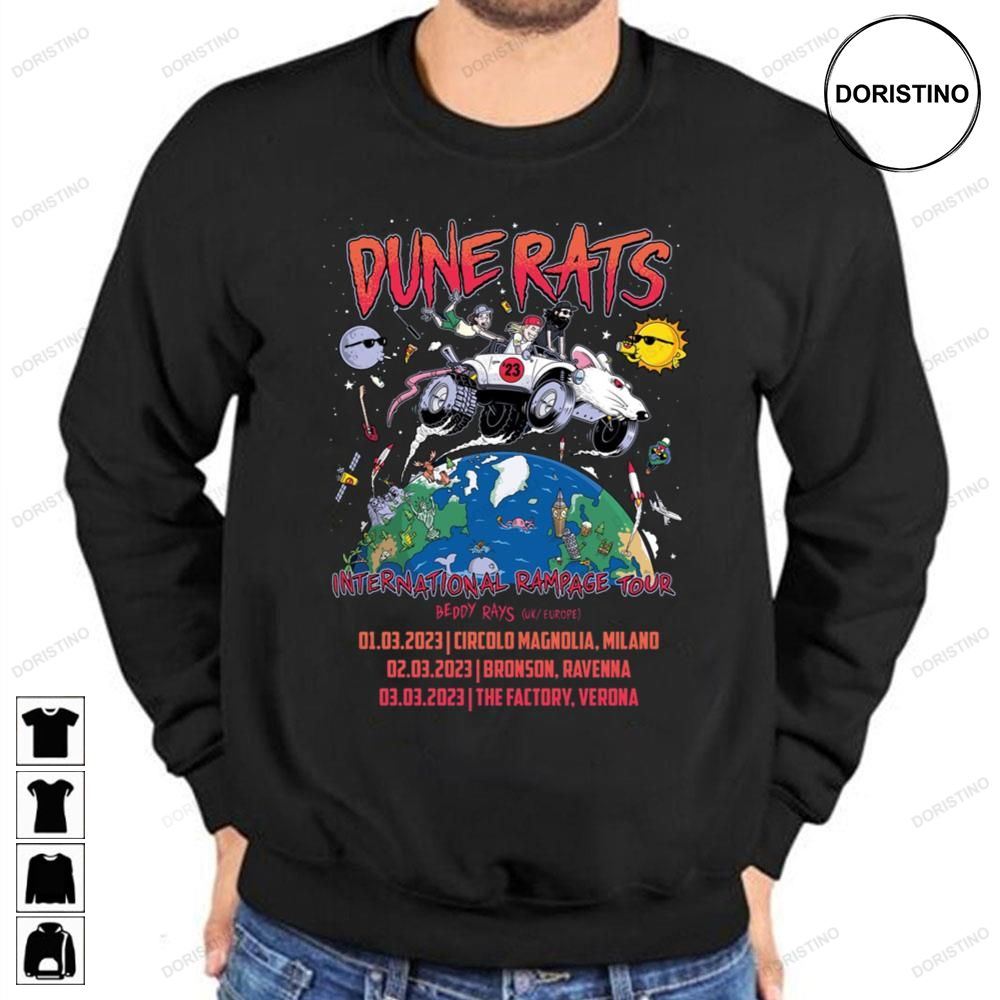 Dune Rats International Rampage Tour Beddy Rays Uk Europe 2023 Dates Awesome Shirts