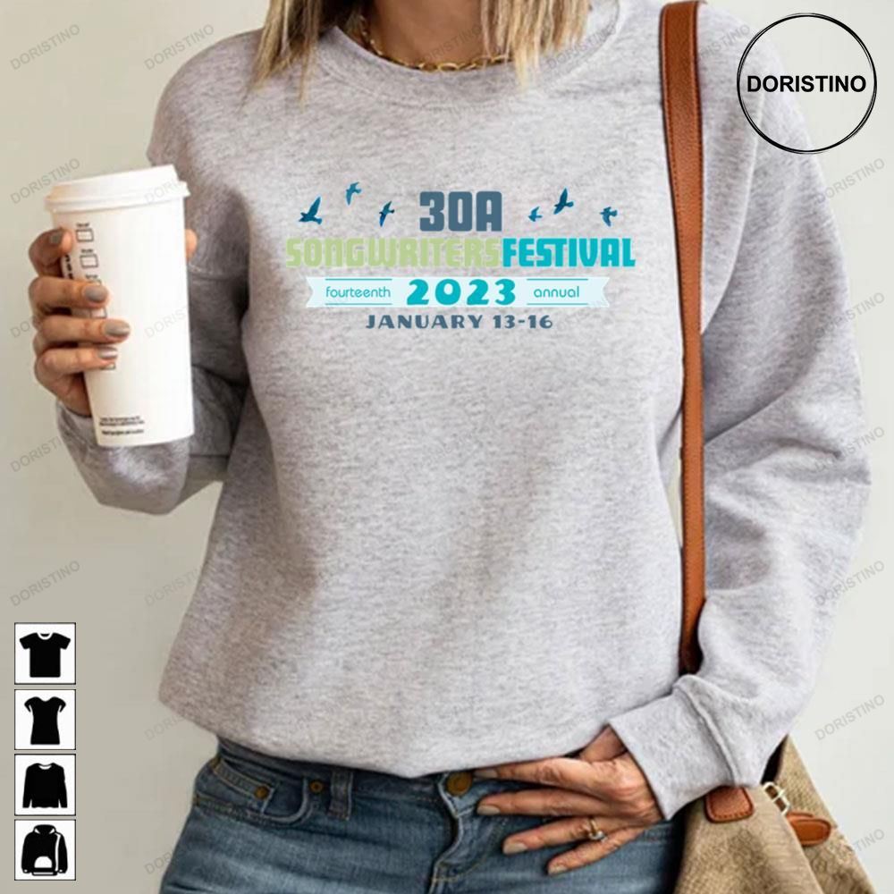 Fourteenth Annual 30a Songwriters Festival 2023 Limited Edition T-shirts
