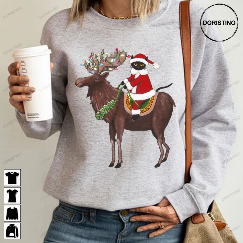 Santa Claws And Moose Christmas 2 Doristino Hoodie Tshirt Sweatshirt