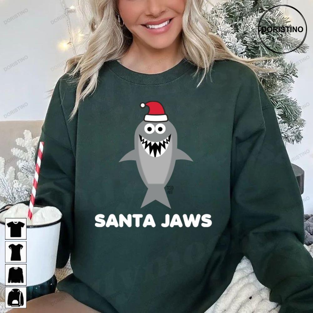 Shark Santa Jaws Christmas 2 Doristino Hoodie Tshirt Sweatshirt