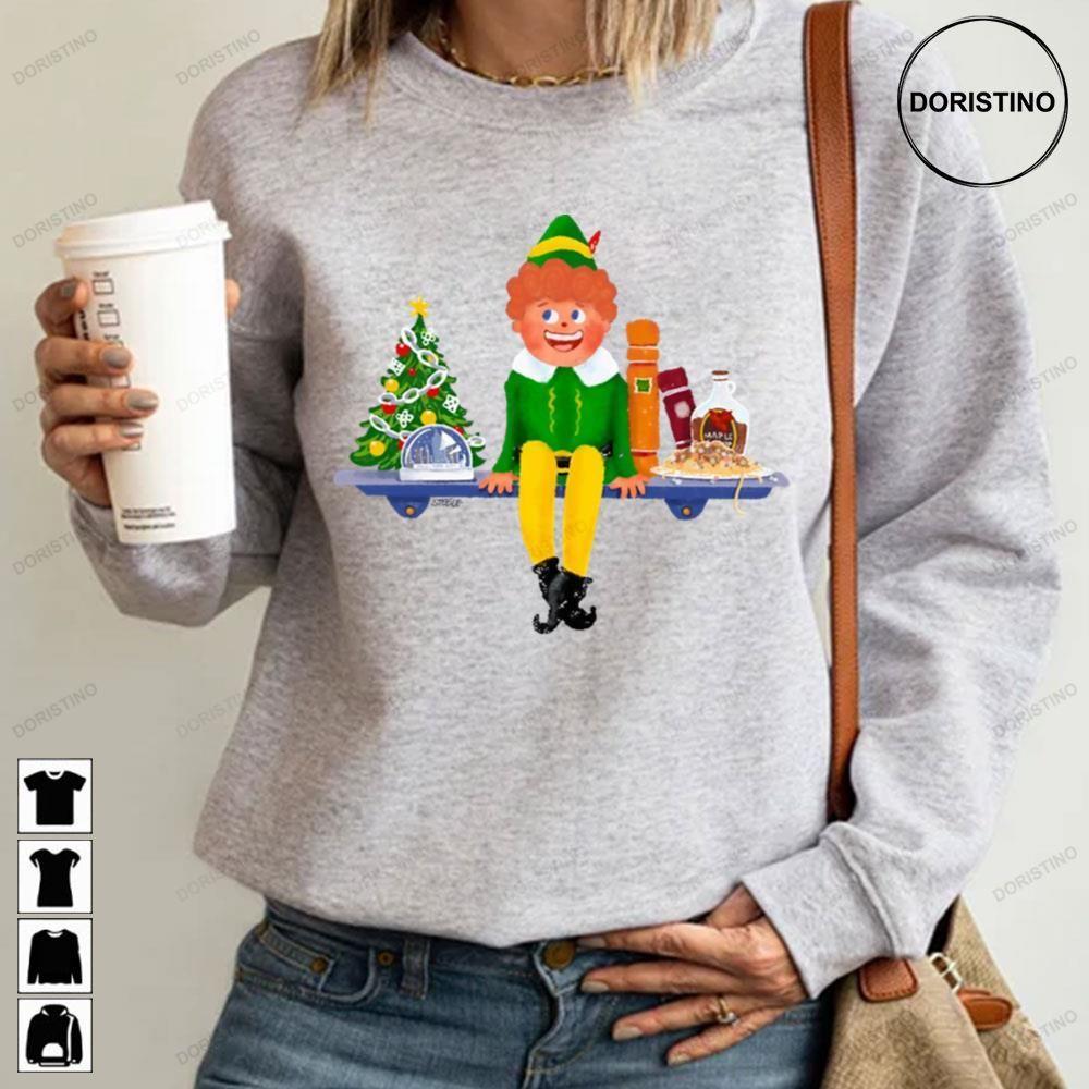 Shelves Are My Favorite Elf Christmas 2 Doristino Sweatshirt Long Sleeve Hoodie