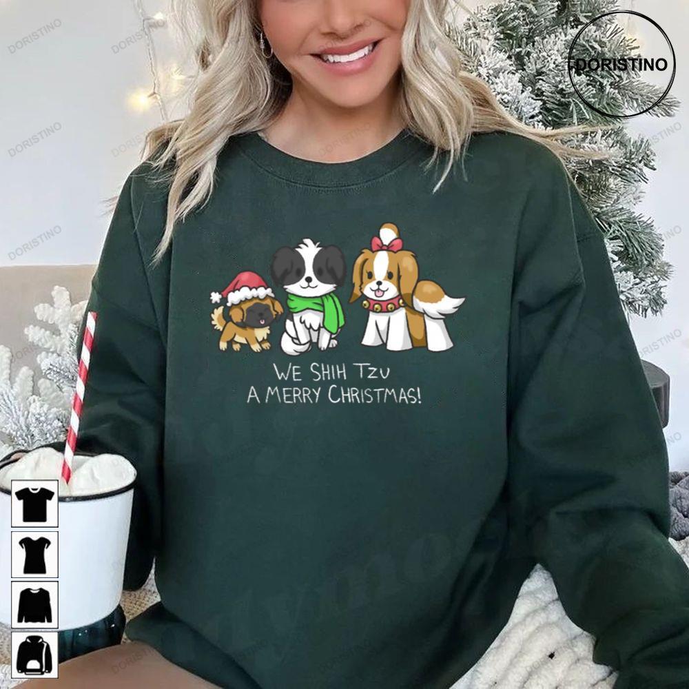 Shih Tzu A Merry Christmas 2 Doristino Hoodie Tshirt Sweatshirt