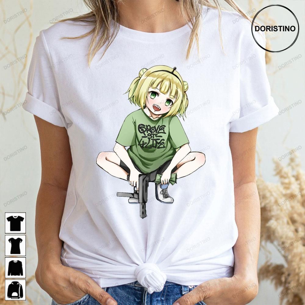 Girl And Gun Amano Pikamee Doristino Awesome Shirts