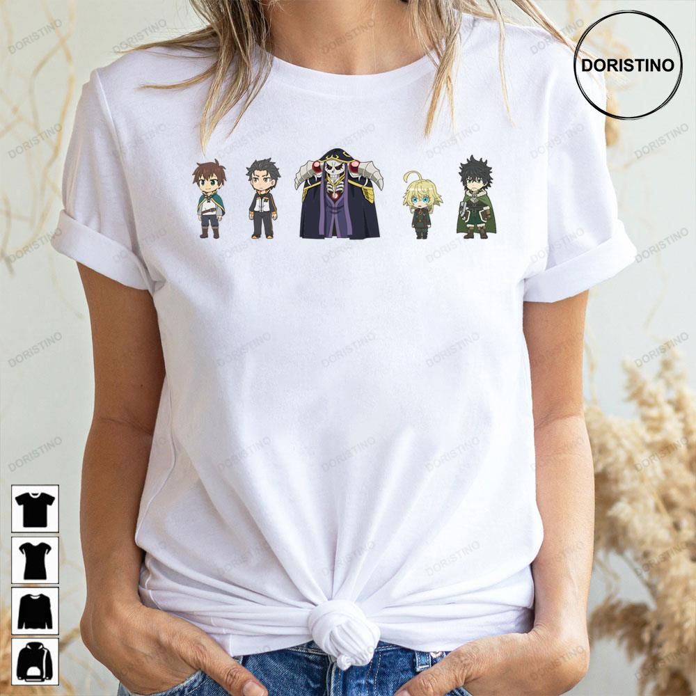 Isekai Quartet Main Characters Doristino Awesome Shirts