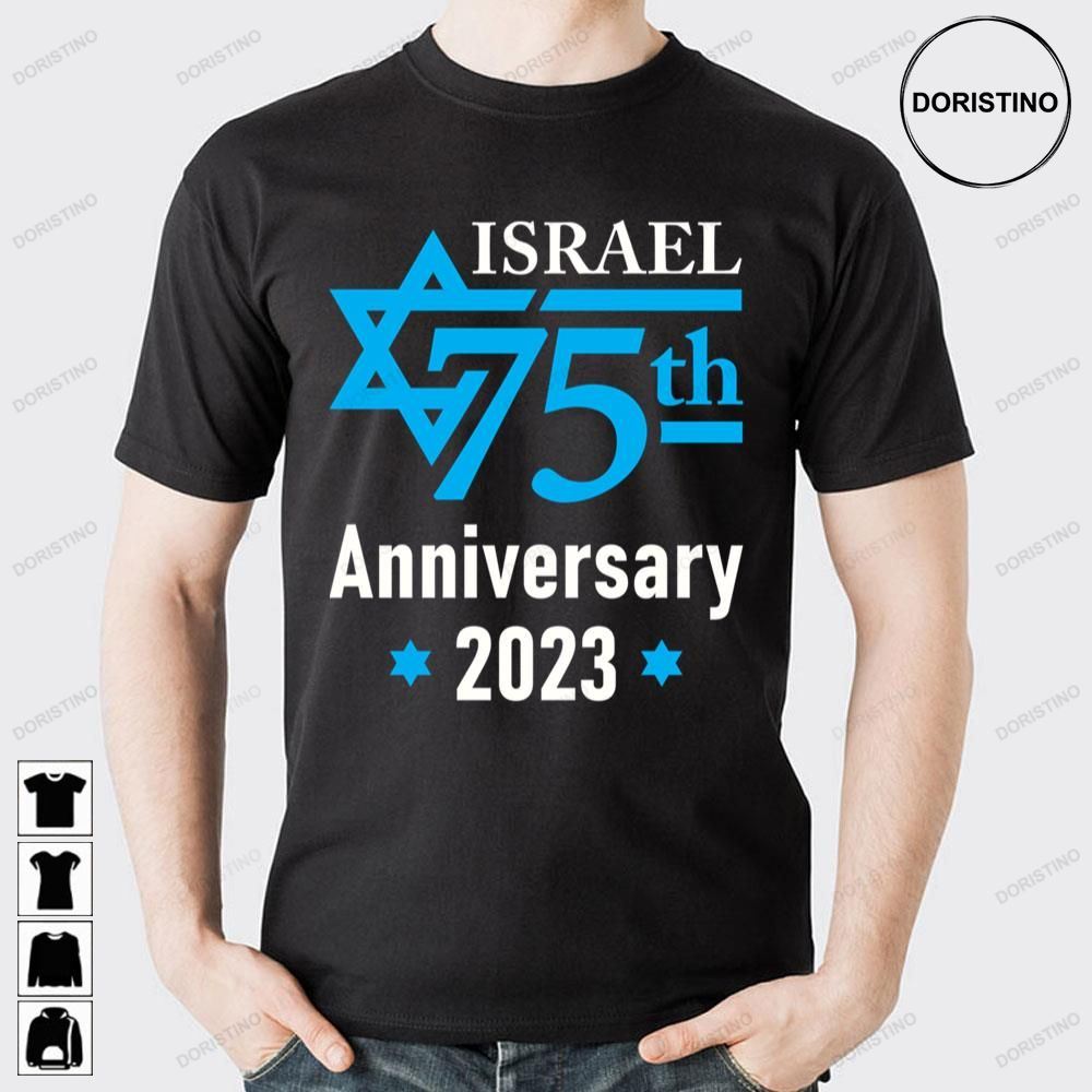 Israel 75th Anniversary 2023 Doristino Awesome Shirts