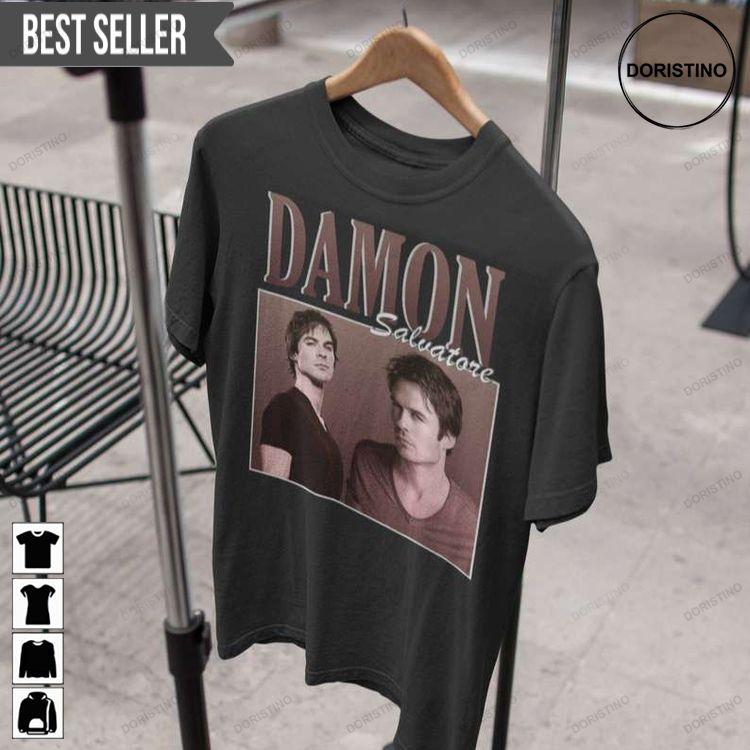 Damon Salvatore Ian Somerhalder The Vampire Diaries Doristino Sweatshirt Long Sleeve Hoodie