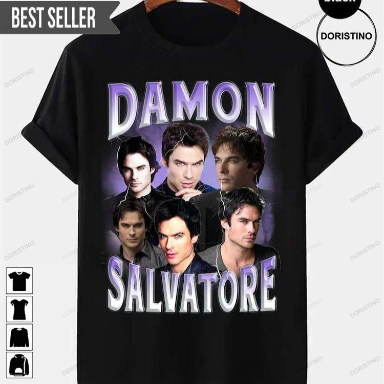 Damon Salvatore The Vampire Diaries Doristino Tshirt Sweatshirt Hoodie