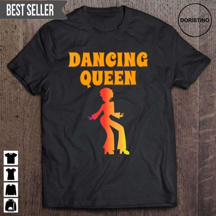 Dancing Queen Girl Gift Her Vintage 70s Unisex Doristino Sweatshirt Long Sleeve Hoodie