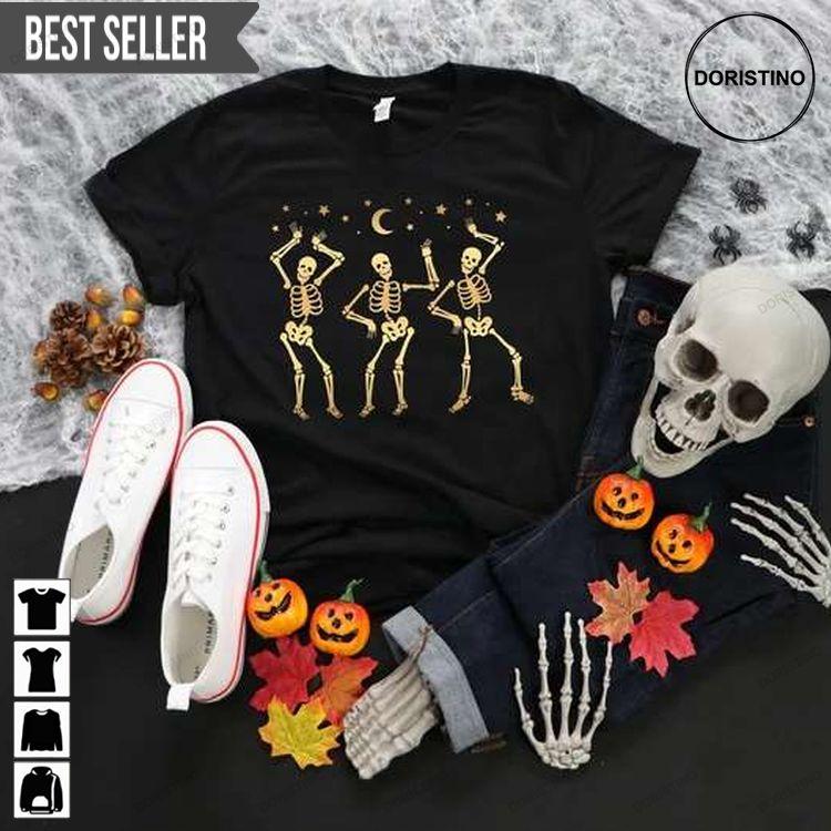 Dancing Skeletons Funny Halloween Doristino Sweatshirt Long Sleeve Hoodie