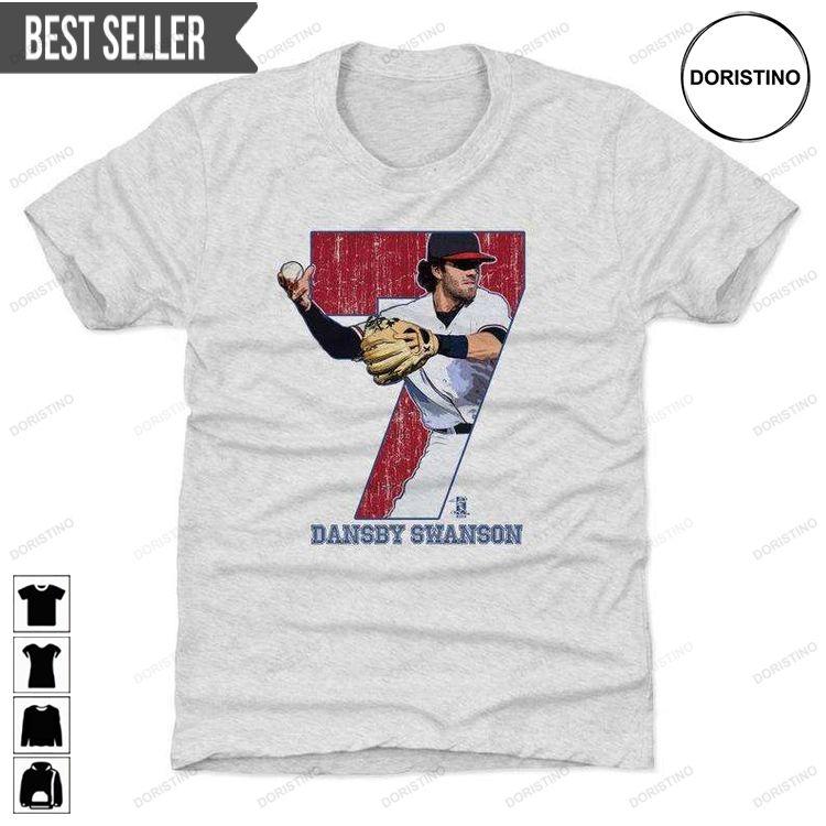 Dansby Swanson Atlanta Baseball Doristino Sweatshirt Long Sleeve Hoodie