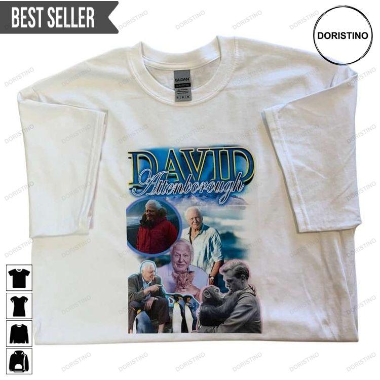 David Attenborough Graphic Doristino Hoodie Tshirt Sweatshirt
