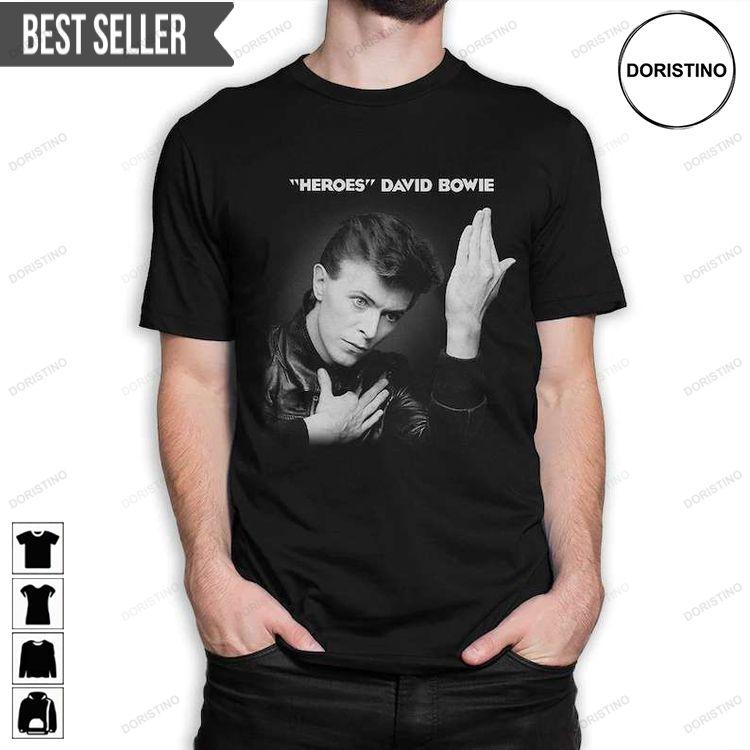 David Bowie Heroes Doristino Hoodie Tshirt Sweatshirt